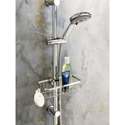 WENKO 25678100 - FLORESTA Basket 24x14 cm silver