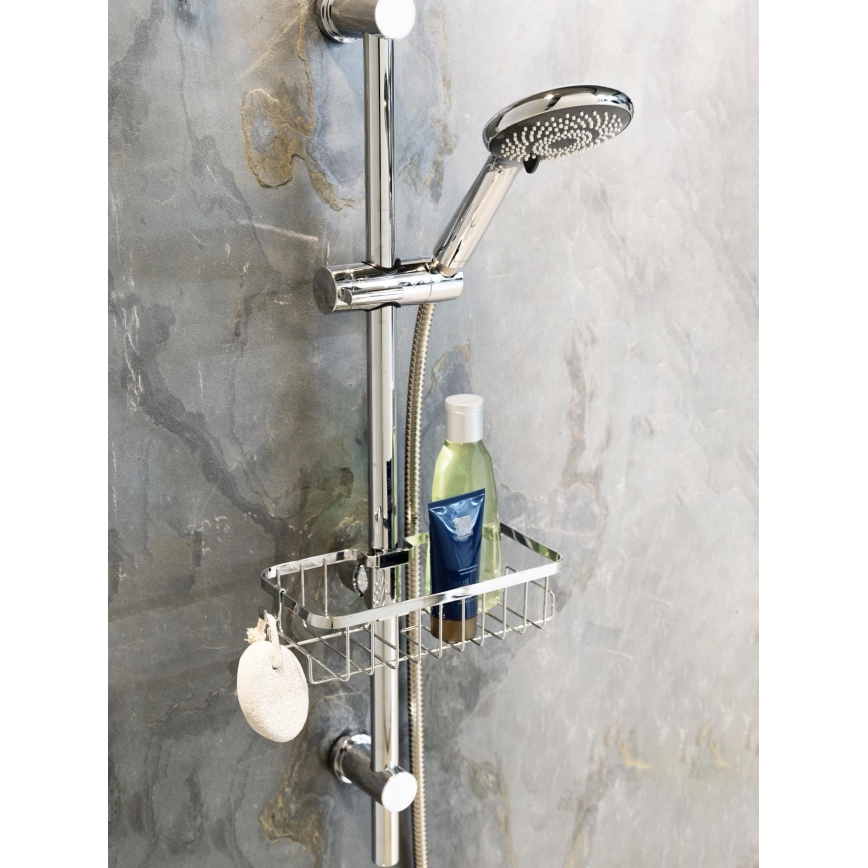 WENKO 25678100 - FLORESTA Basket 24x14 cm silver