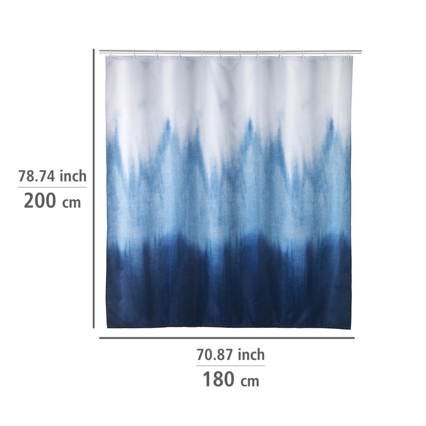 WENKO 25745100 - ALARA Shower Curtain 180x200 cm, Multicolored