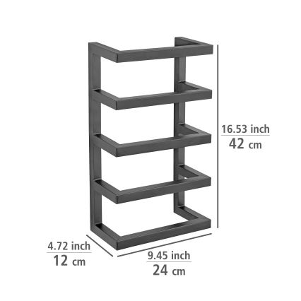 WENKO 25780100 - FONDIRO Towel Stand 24 x 42 cm Black