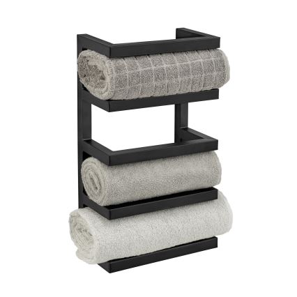 WENKO 25780100 - FONDIRO Towel Stand 24 x 42 cm Black