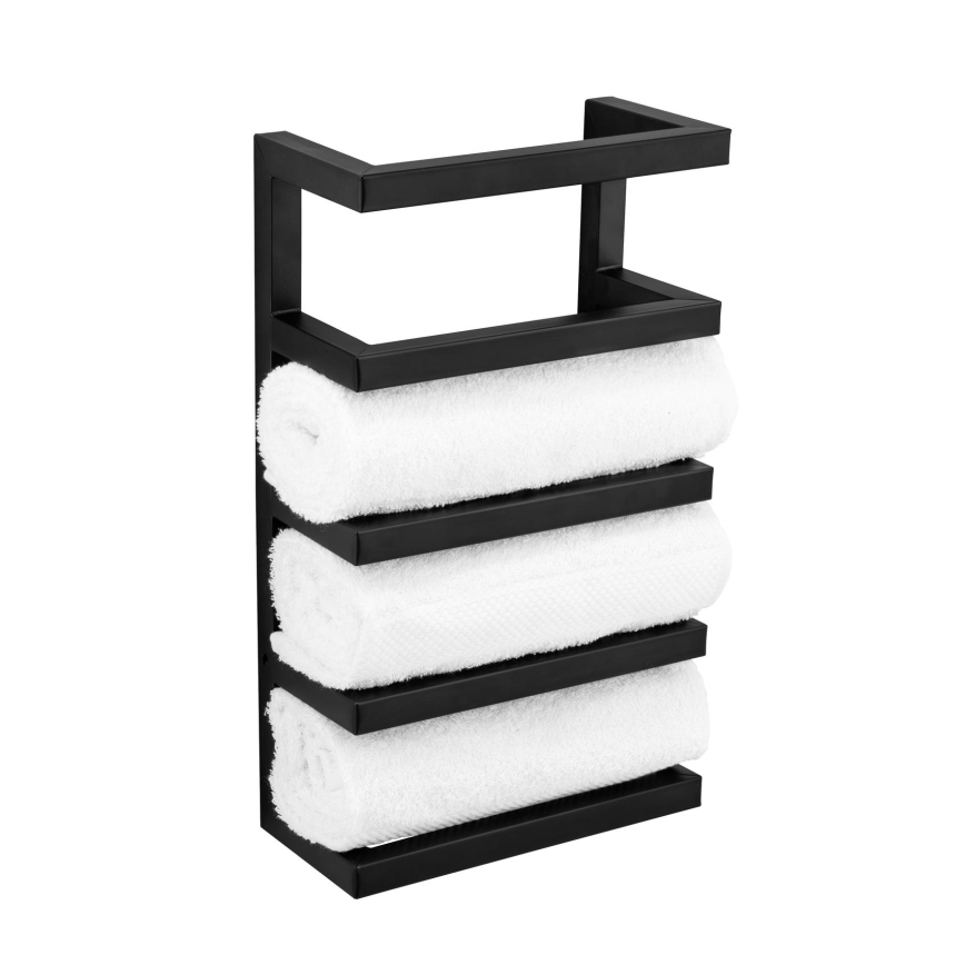 WENKO 25780100 - FONDIRO Towel Stand 24 x 42 cm Black