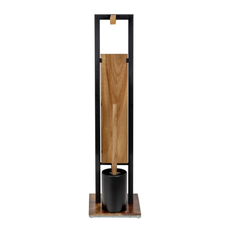 WENKO 25784100 - RIVALTA toilet set 18x70 cm brown/black