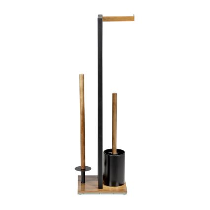WENKO 25784100 - RIVALTA toilet set 18x70 cm brown/black