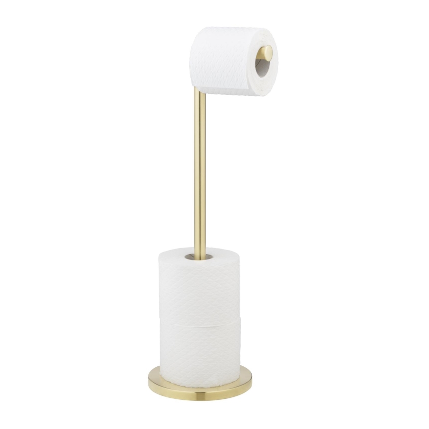 WENKO 25791100 - Toilet paper holder 21x55 cm gold/silver