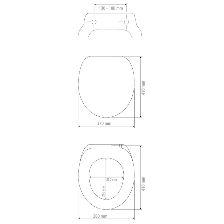 WENKO 25792100 - PRIMA Toilet Seat 37x41 cm Yellow/Silver