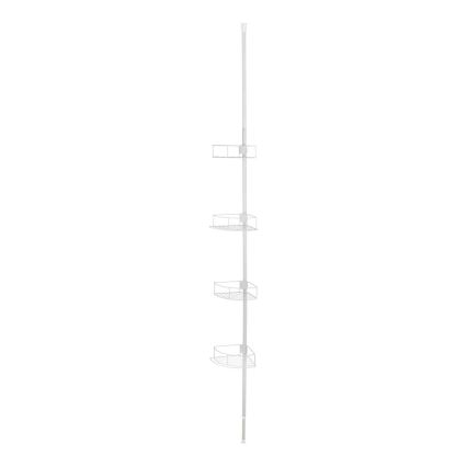 WENKO 26015100 - DOLCEDO Corner Shelf 31 x 230 cm stainless steel/white