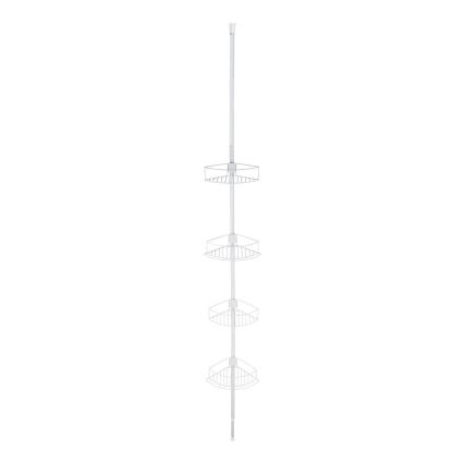 WENKO 26015100 - DOLCEDO Corner Shelf 31 x 230 cm stainless steel/white