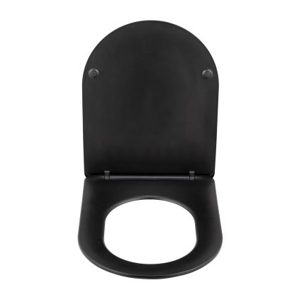 WENKO 26029100 - GALATI Toilet Seat 46 x 36 cm, Black