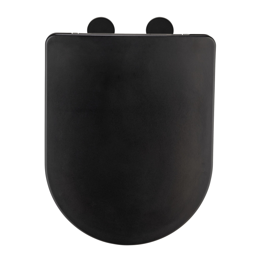WENKO 26029100 - GALATI Toilet Seat 46 x 36 cm, Black