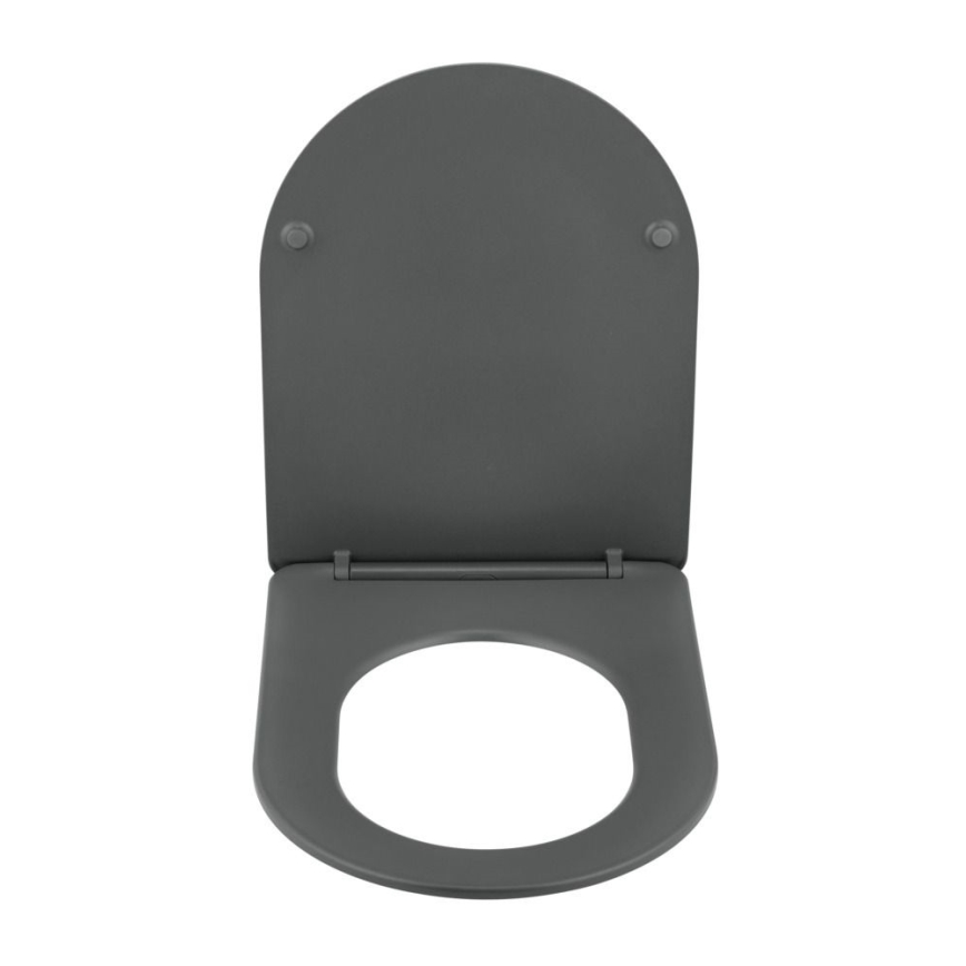 WENKO 26030100 - GALATI Toilet Seat 46 x 36 cm Anthracite