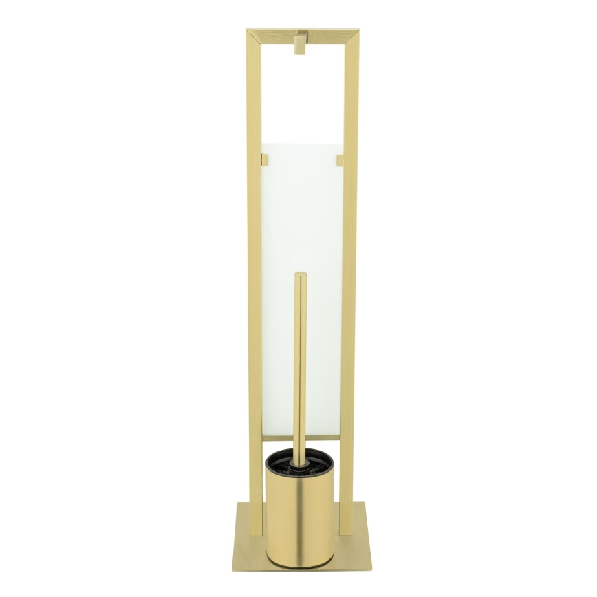 WENKO 26034100 - RIVALTA Toilet Set, 18 x 70 cm, stainless steel/gold/white/black