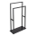 WENKO 26056100 - RIVALTA Free-standing Towel Rack, 46 x 80 cm, Stainless Steel/Black