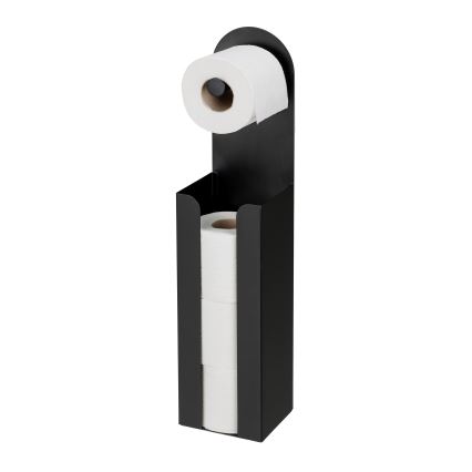 WENKO 26059100 - AGIRA Roll Holder 12x54 cm Black