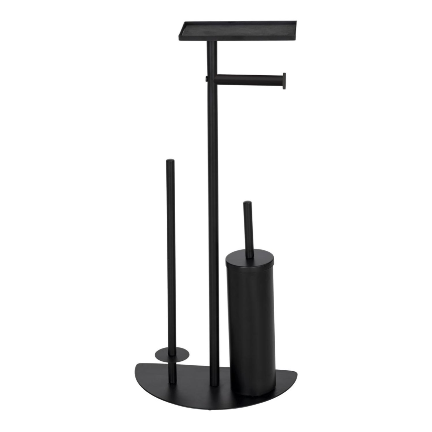 WENKO 26060100 - COSENZA Toilet Set 32.5 x 72 cm, Black