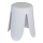 WENKO 26086100 - COMISO Stool 44,5x46 cm White