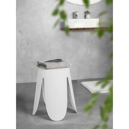 WENKO 26086100 - COMISO Stool 44,5x46 cm White