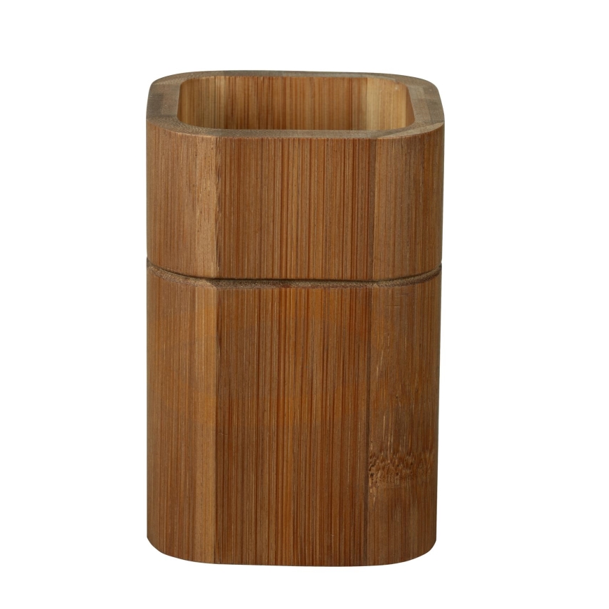 WENKO 26101100 - SERRO Toothbrush Holder 7.5 x 11 cm, Brown