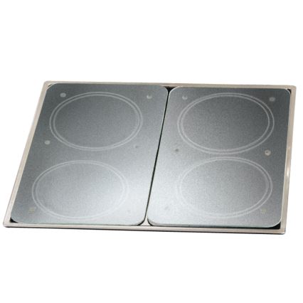 WENKO 2712663100 - 30x52 cm Protective Cover Plate, Clear/Grey
