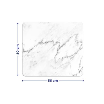 WENKO 2712929500 - ABDECKPLATTE Cover Plate - NEUTRAL 56x50 cm multicolored/clear