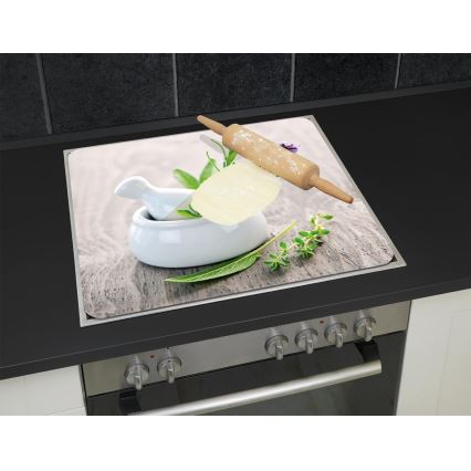 WENKO 2712940500 - Food-Safe Cover Plate, 56 x 50 cm, Multicolored/Clear