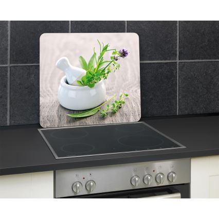 WENKO 2712940500 - Food-Safe Cover Plate, 56 x 50 cm, Multicolored/Clear