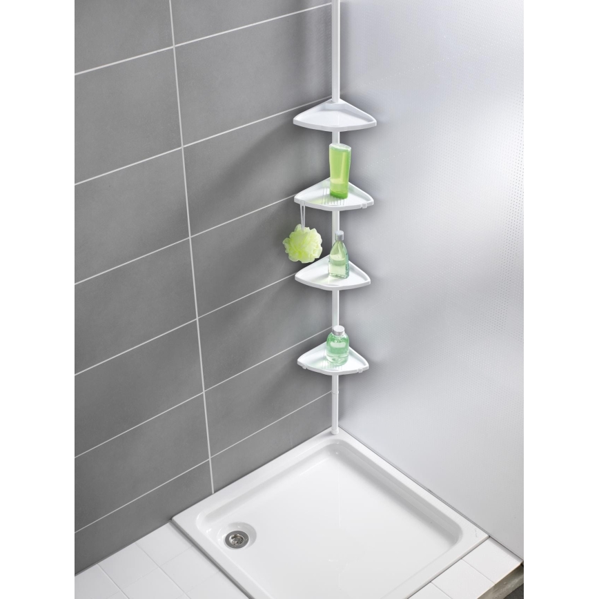 WENKO 3201010100 - COMPACT Corner Unit 26x195 cm White