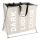 WENKO 3440113100 - TRIO Laundry Hamper 63 x 57 cm beige/black/silver