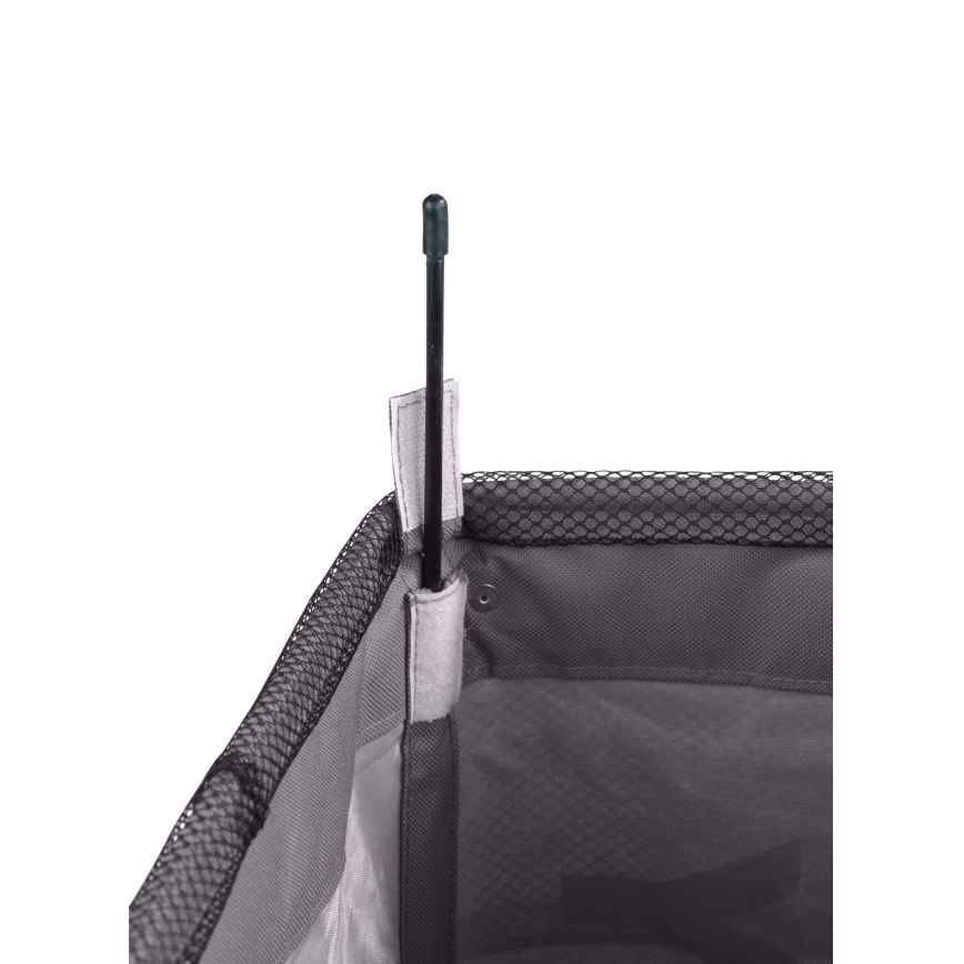 WENKO 3450112100 - QUADRO 40x60 cm Laundry Hamper, Grey/Black