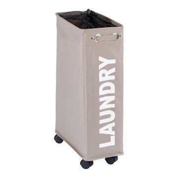 WENKO 3450117100 - Laundry basket CORNO 18,5x60 cm beige/black