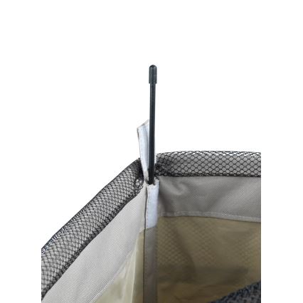 WENKO 3450117100 - Laundry basket CORNO 18,5x60 cm beige/black