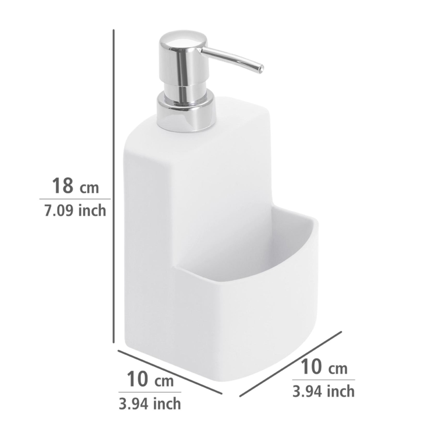 WENKO 3620115100 - FESTIVAL Soap Dispenser 10x18 cm White