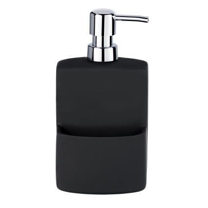 WENKO 3620117800 - FESTIVAL Soap Dispenser 10x18 cm Black