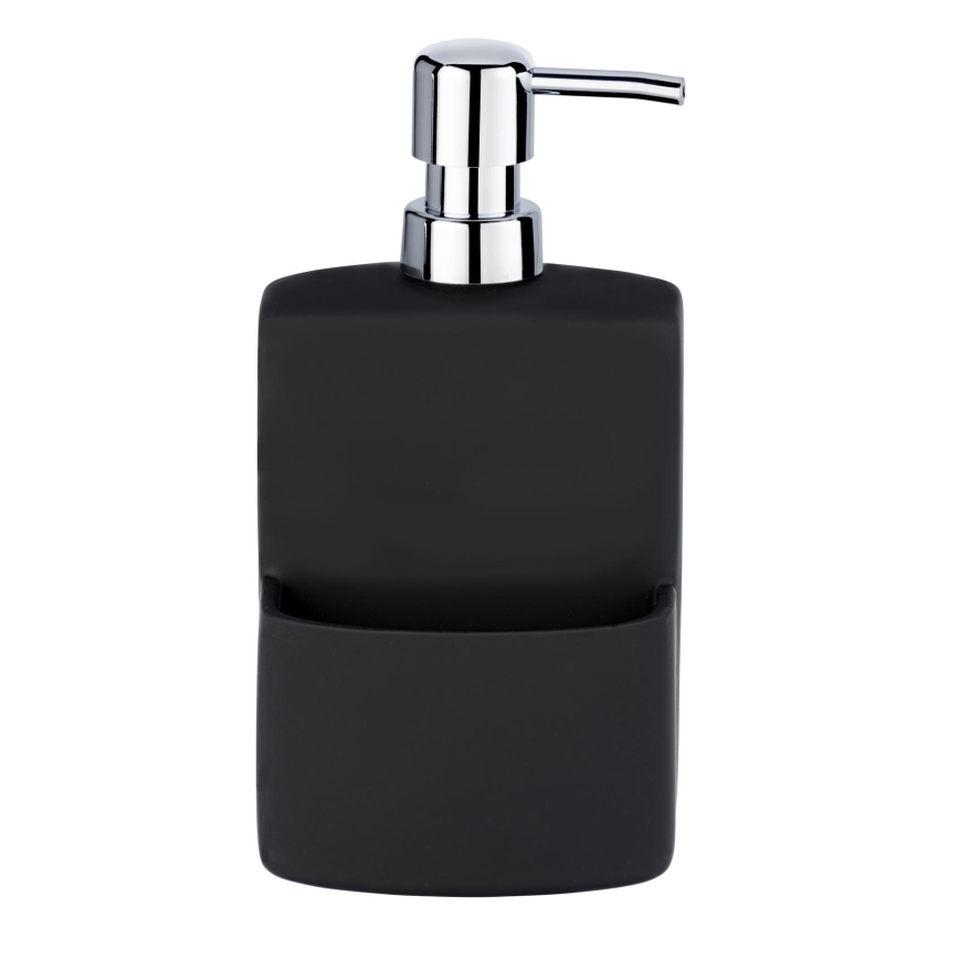 WENKO 3620117800 - FESTIVAL Soap Dispenser 10x18 cm Black