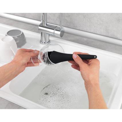 WENKO 3620127800 - EMPIRE Wash Set 11 x 19 cm Black/Silver