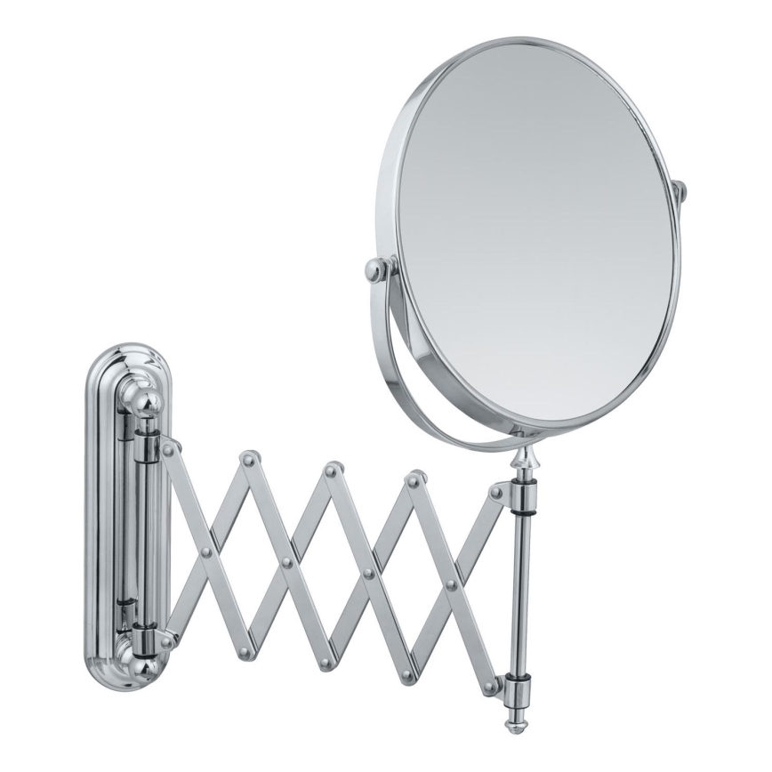 WENKO 3656241100 - TELESCOPE DELUXE Cosmetic Mirror 23 x 38 cm Polished Chrome