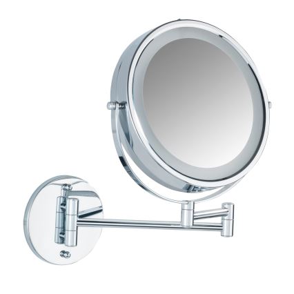 WENKO 3656530100 - POWER-LOC Mirror 25.5 x 32 cm Polished Chrome
