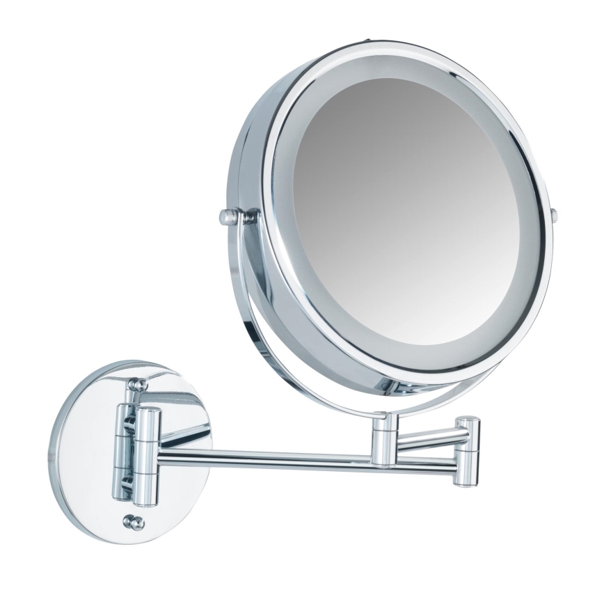 WENKO 3656530100 - POWER-LOC Mirror 25.5 x 32 cm Polished Chrome