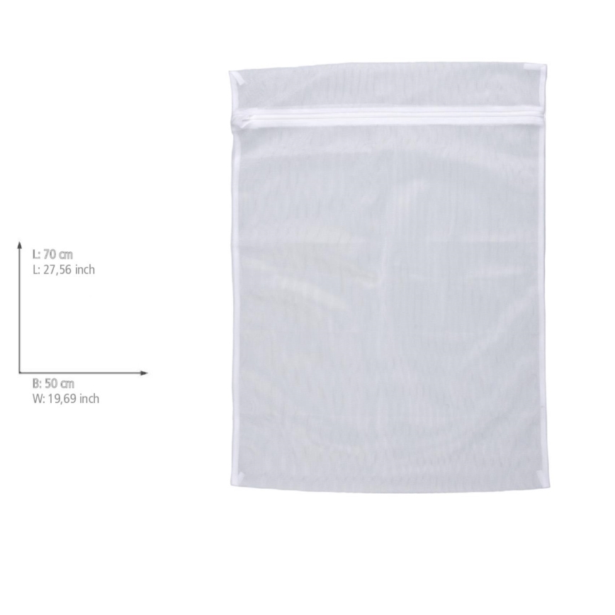 WENKO 3751700100 - JUMBO Mesh Laundry Bag 50 x 70 cm White