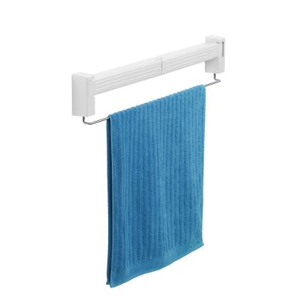 WENKO 3770013100 - BUTTERFLY Clothes Drying Rack 70 x 13.5 cm Silver/White