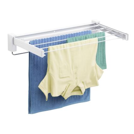 WENKO 3770013100 - BUTTERFLY Clothes Drying Rack 70 x 13.5 cm Silver/White