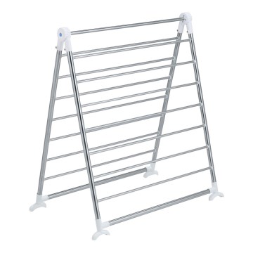 WENKO 3772020100 - PROFI Drying Rack 65x150 cm stainless steel/silver/white