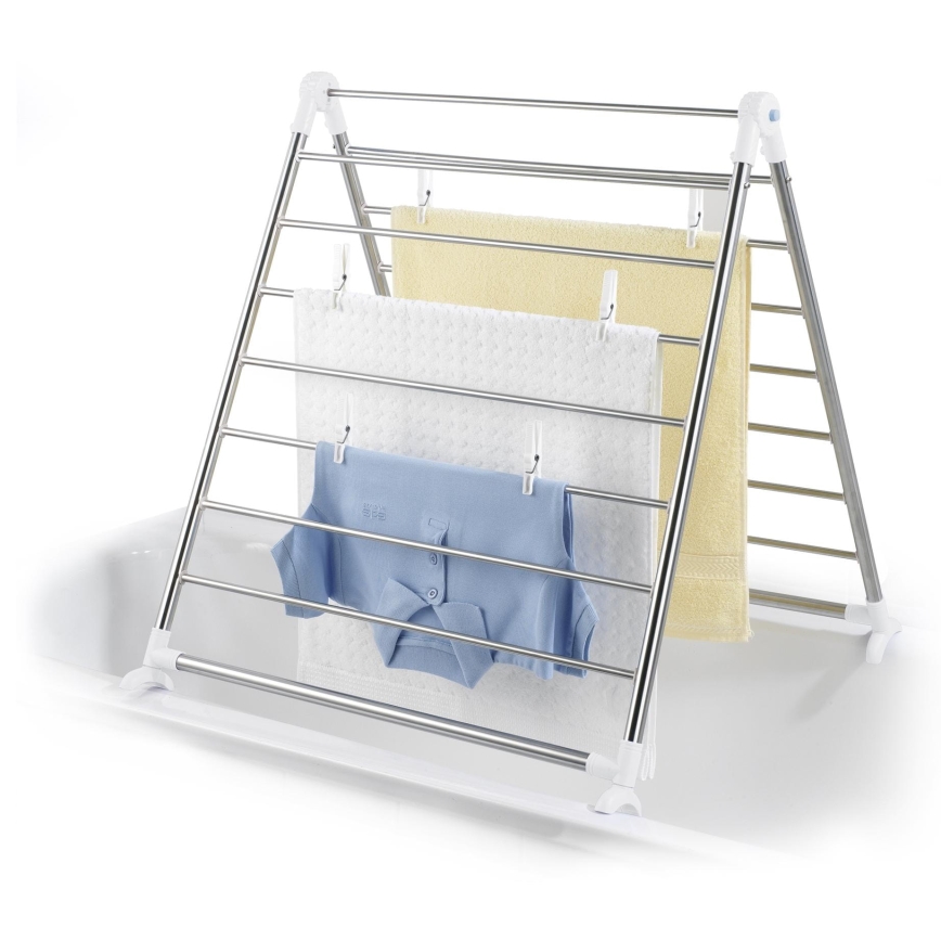 WENKO 3772020100 - PROFI Drying Rack 65x150 cm stainless steel/silver/white