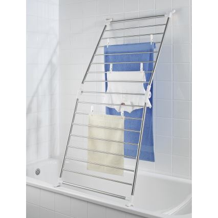 WENKO 3772020100 - PROFI Drying Rack 65x150 cm stainless steel/silver/white