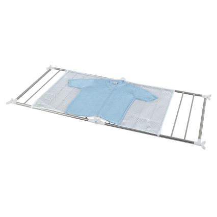 WENKO 3772020100 - PROFI Drying Rack 65x150 cm stainless steel/silver/white