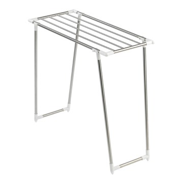 WENKO 3774020100 - PROFI SINGLE Clothes Drying Rack 87x79 cm Stainless Steel/Silver/White