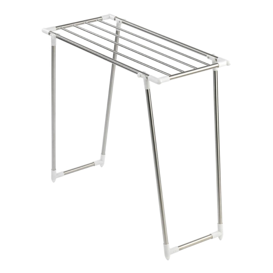 WENKO 3774020100 - PROFI SINGLE Clothes Drying Rack 87x79 cm Stainless Steel/Silver/White