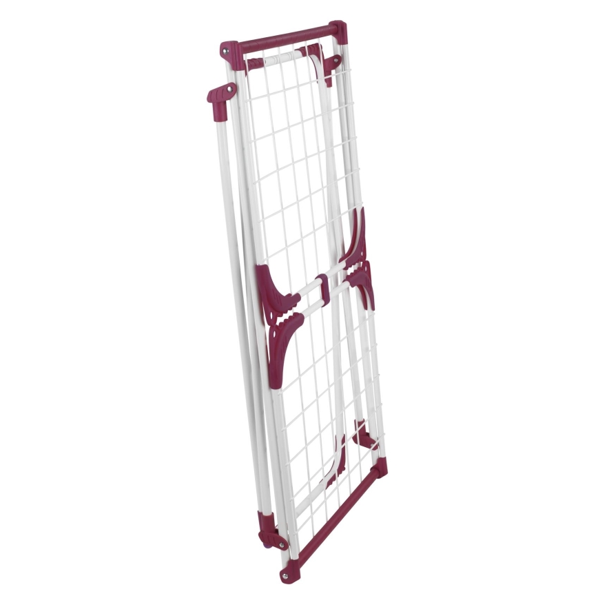 WENKO 3774021100 - SUMMER DRY Clothes Drying Rack 153 x 76 cm, White/Pink