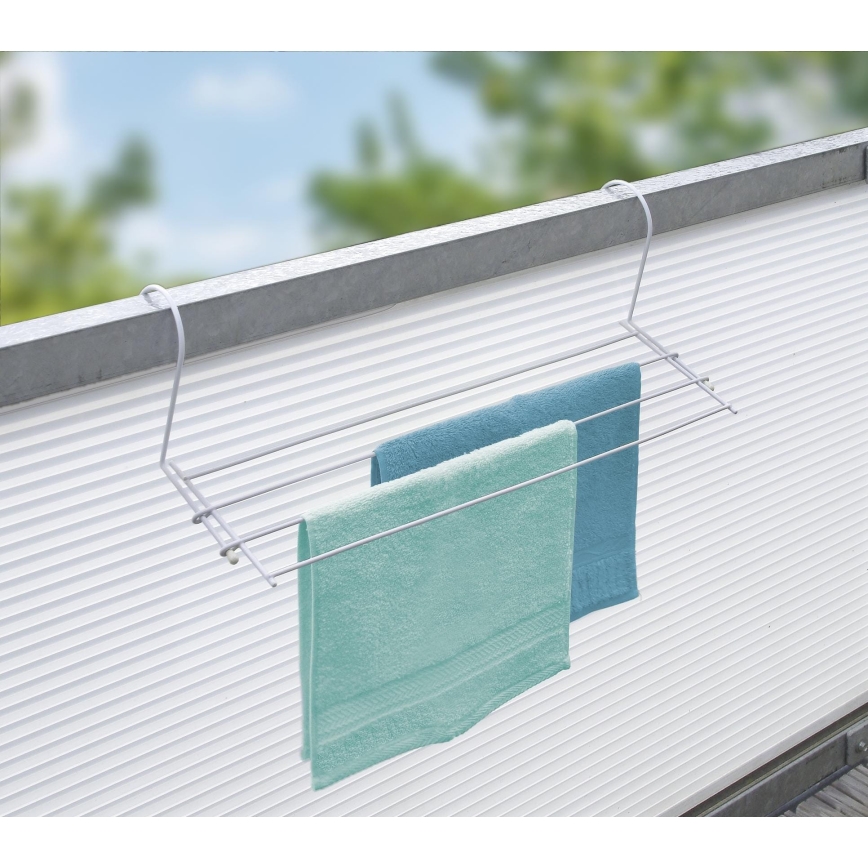 WENKO 3780010100 - Laundry drying rack 58x16 cm white