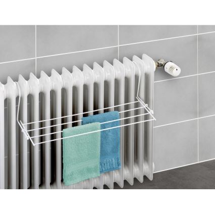 WENKO 3780010100 - Laundry drying rack 58x16 cm white